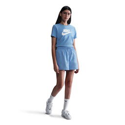 Club Sportswear Kadın Mavi Günlük Stil T-Shirt DX7906-412