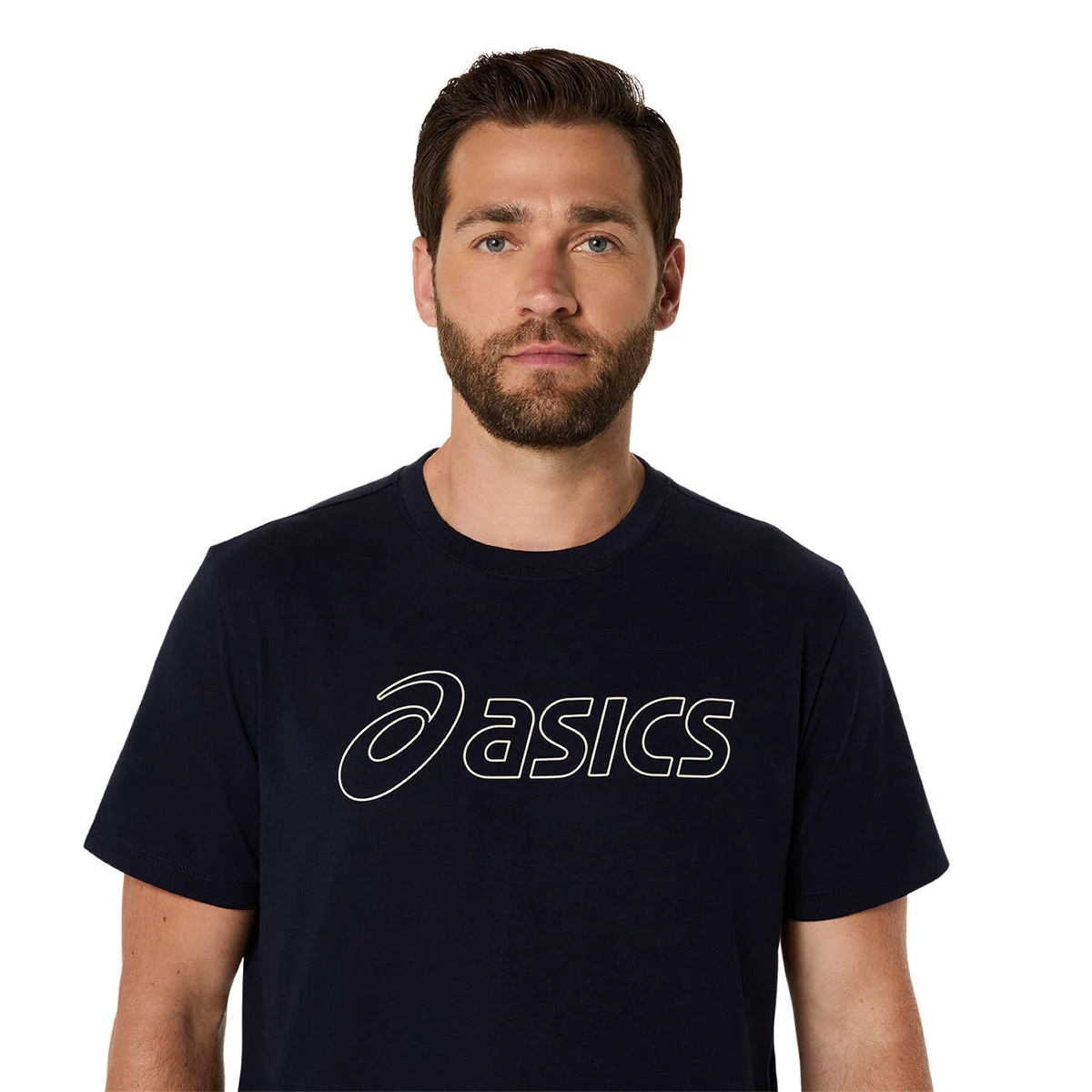 Logo Erkek Mavi Koşu T-Shirt 2031E188-403