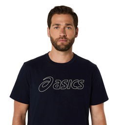 Logo Erkek Mavi Koşu T-Shirt 2031E188-403