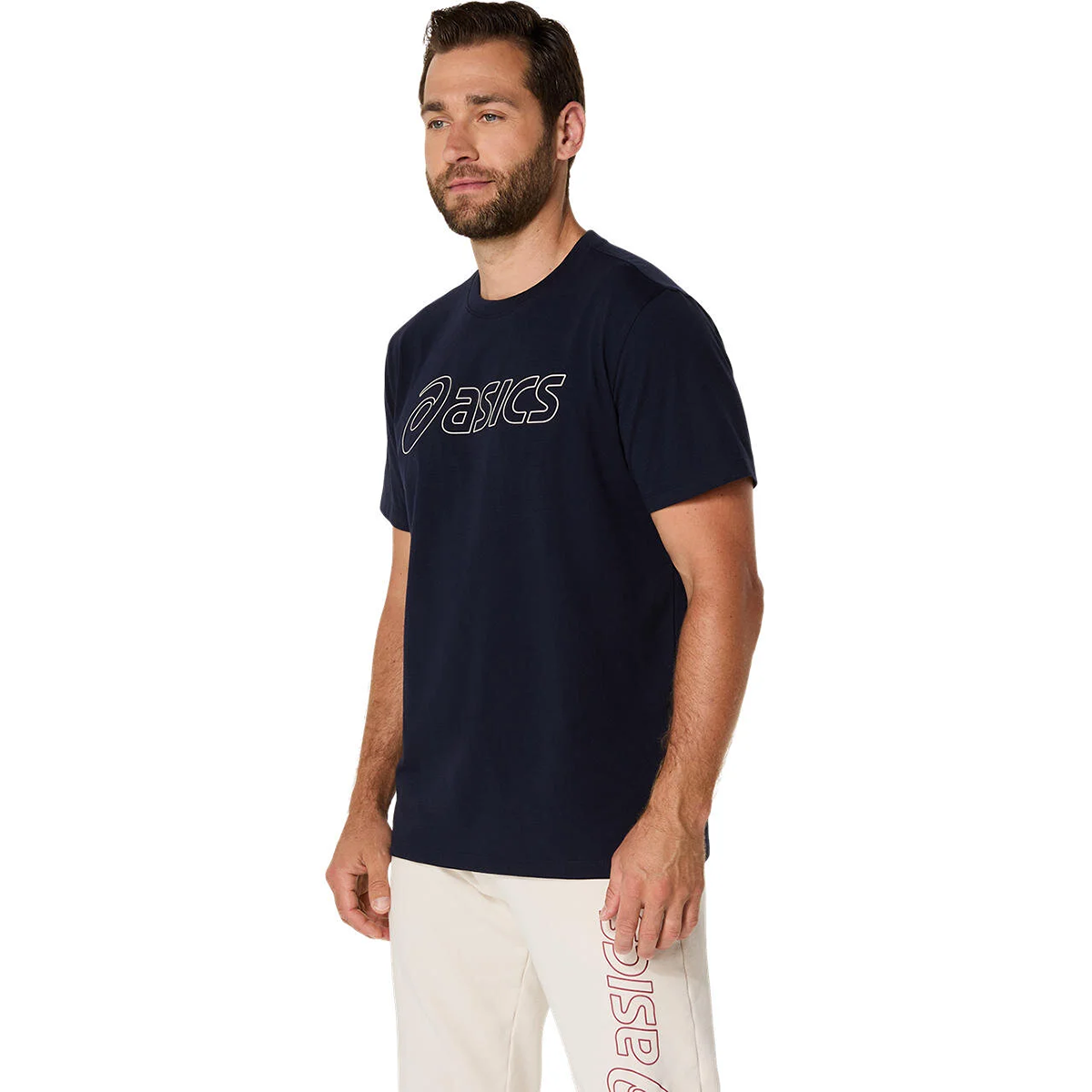 Logo Erkek Mavi Koşu T-Shirt 2031E188-403
