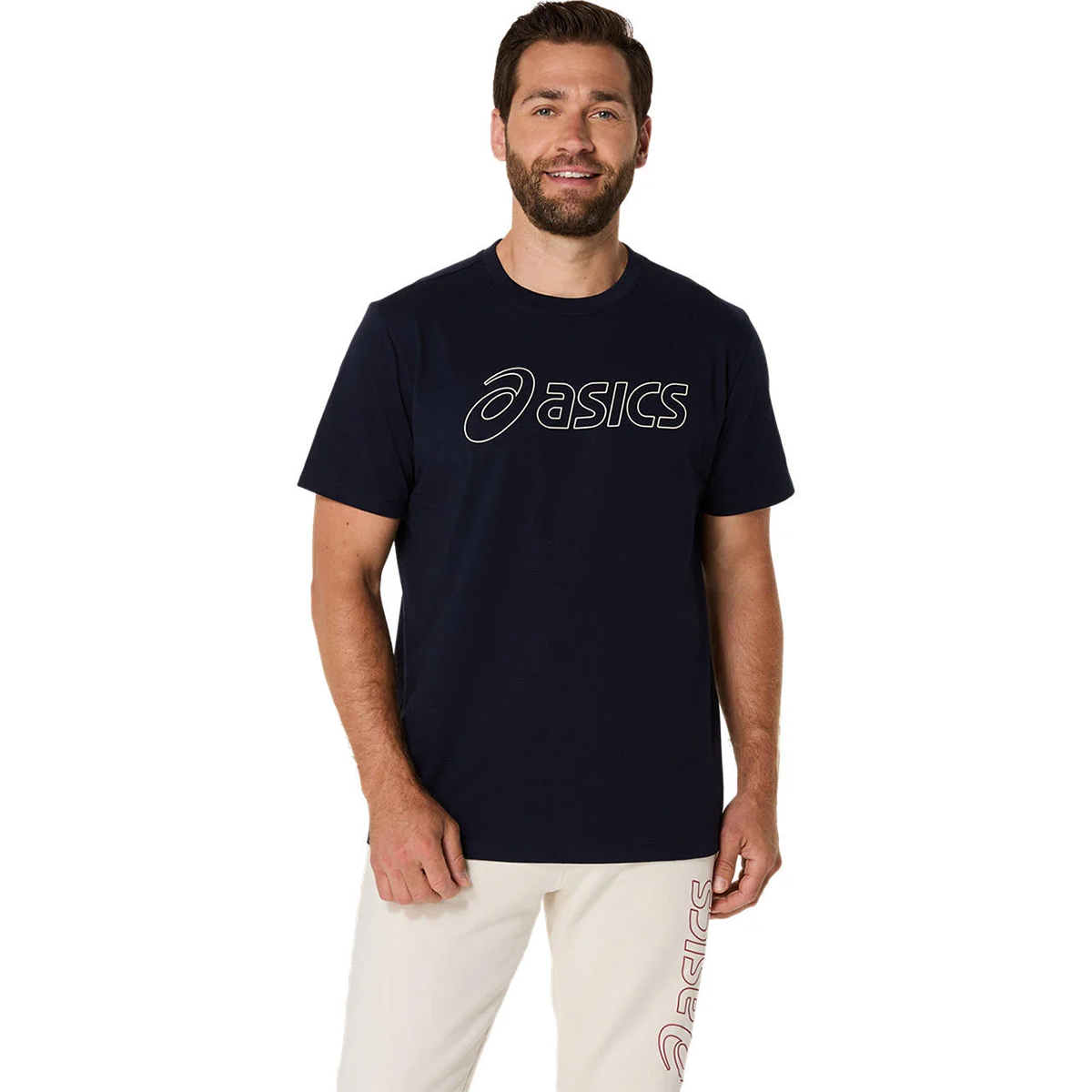 Logo Erkek Mavi Koşu T-Shirt 2031E188-403