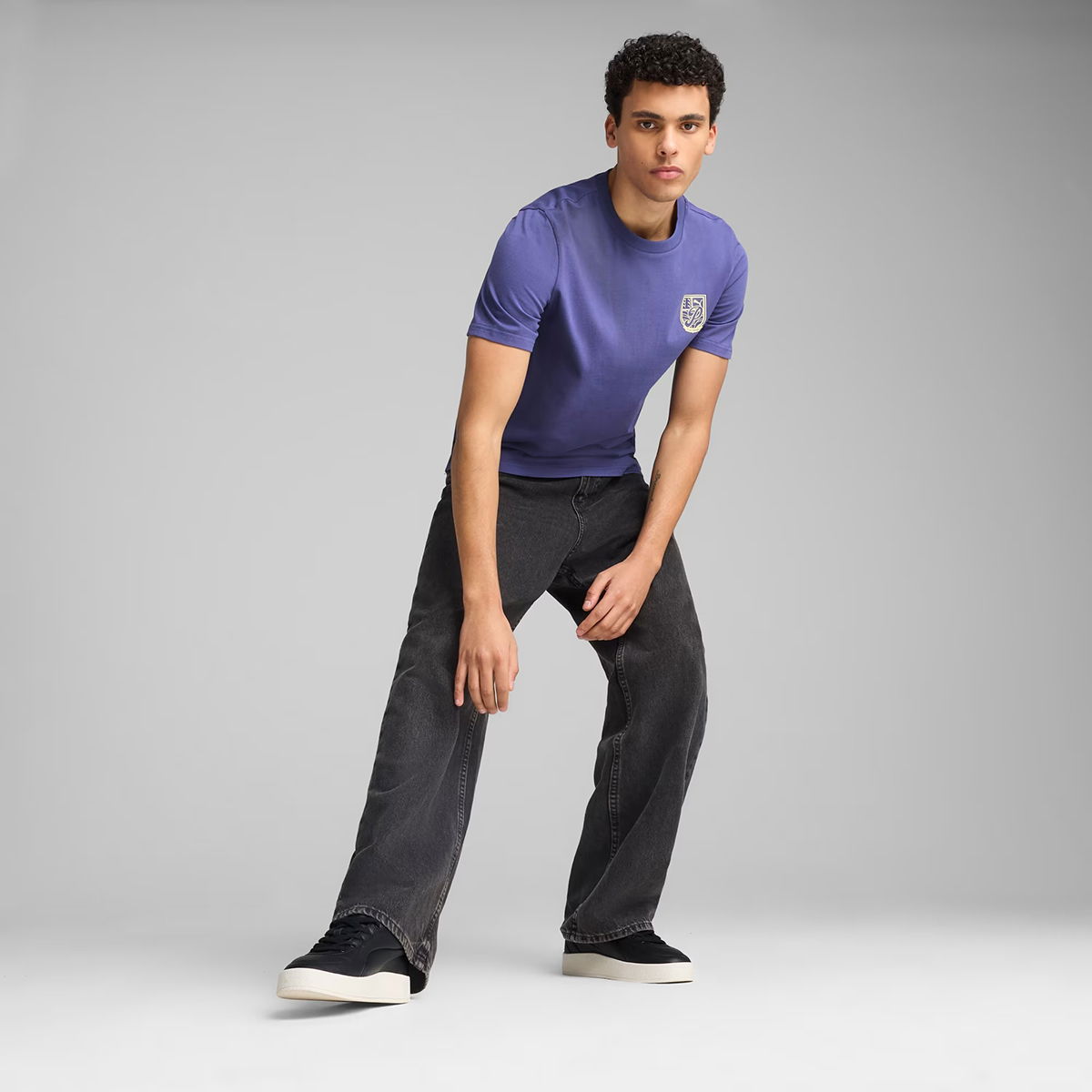 Wardrobe Erkek Mavi Günlük Stil T-Shirt 62962846