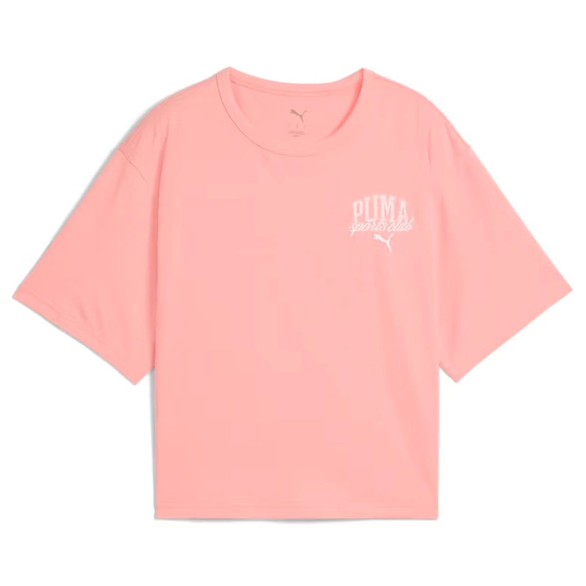 Class Relaxed Crop Kadın Pembe Günlük Stil T-Shirt 68503018