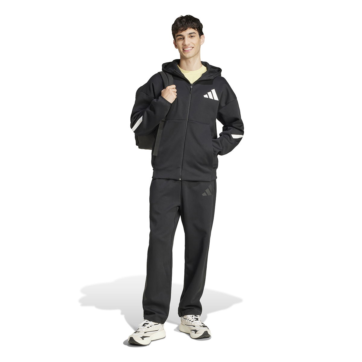 Z.N.E. Erkek Siyah Günlük Stil Sweatshirt JD5984