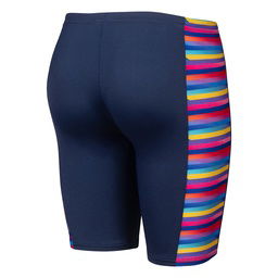 Racing Stripe Swim Jammer Çocuk Mavi Yüzücü Mayosu 009012750