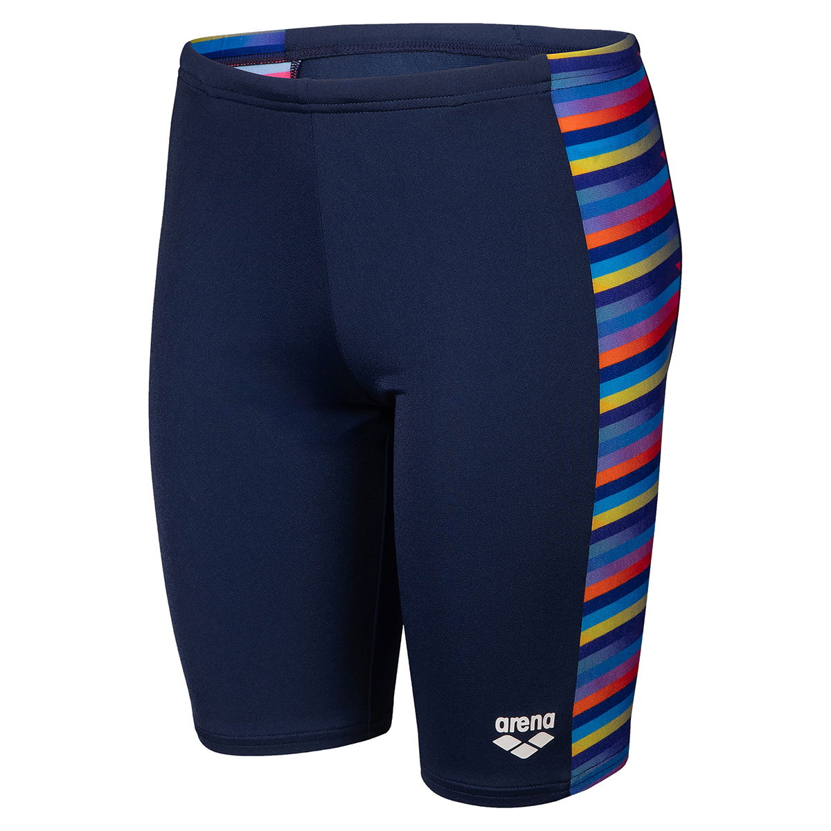 Racing Stripe Swim Jammer Çocuk Mavi Yüzücü Mayosu 009012750