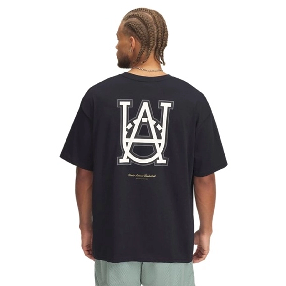 Hwt Hoops Courtside Erkek Siyah Günlük Stil T-Shirt 1390191-001