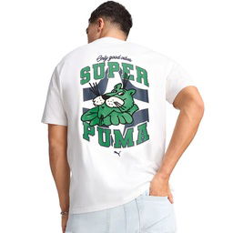 Graphics Super Erkek Beyaz Günlük Stil T-Shirt 62963902