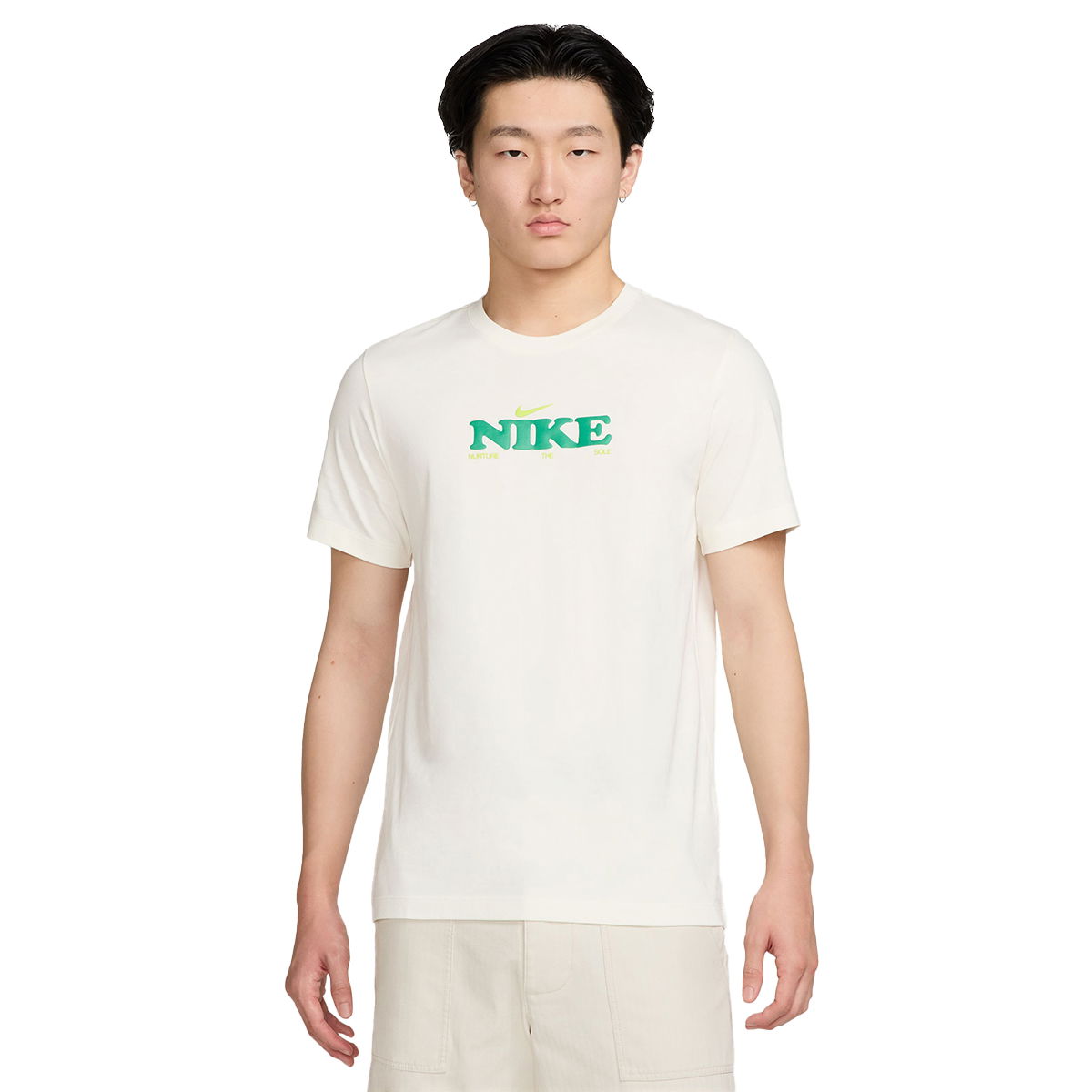 Sportswear Erkek Beyaz Günlük Stil T-Shirt HJ0618-133