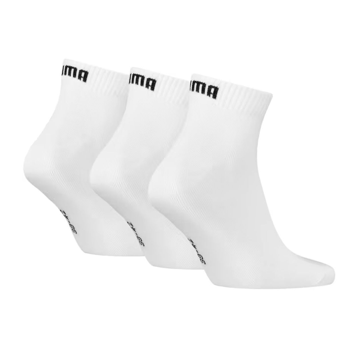 Quarter Plain 3P Unisex Beyaz Günlük Stil Çorap 93858909