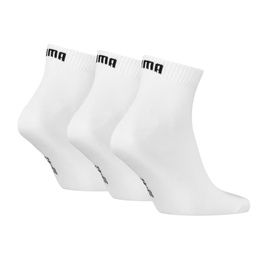 Quarter Plain 3P Unisex Beyaz Günlük Stil Çorap 93858909