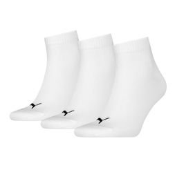 Quarter Plain 3P Unisex Beyaz Günlük Stil Çorap 93858909