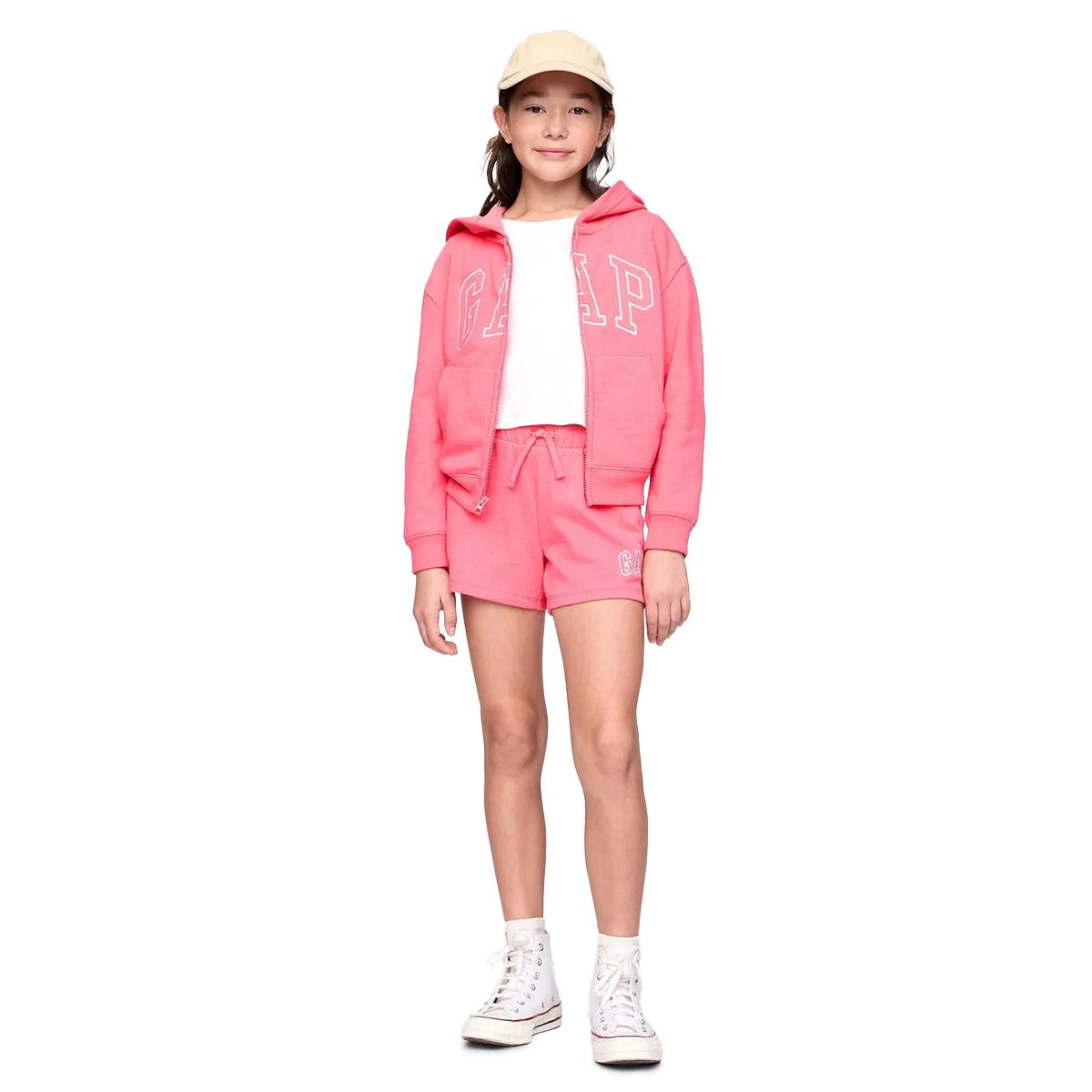 V-Frch Ft Çocuk Pembe Günlük Stil Sweatshirt 746744001