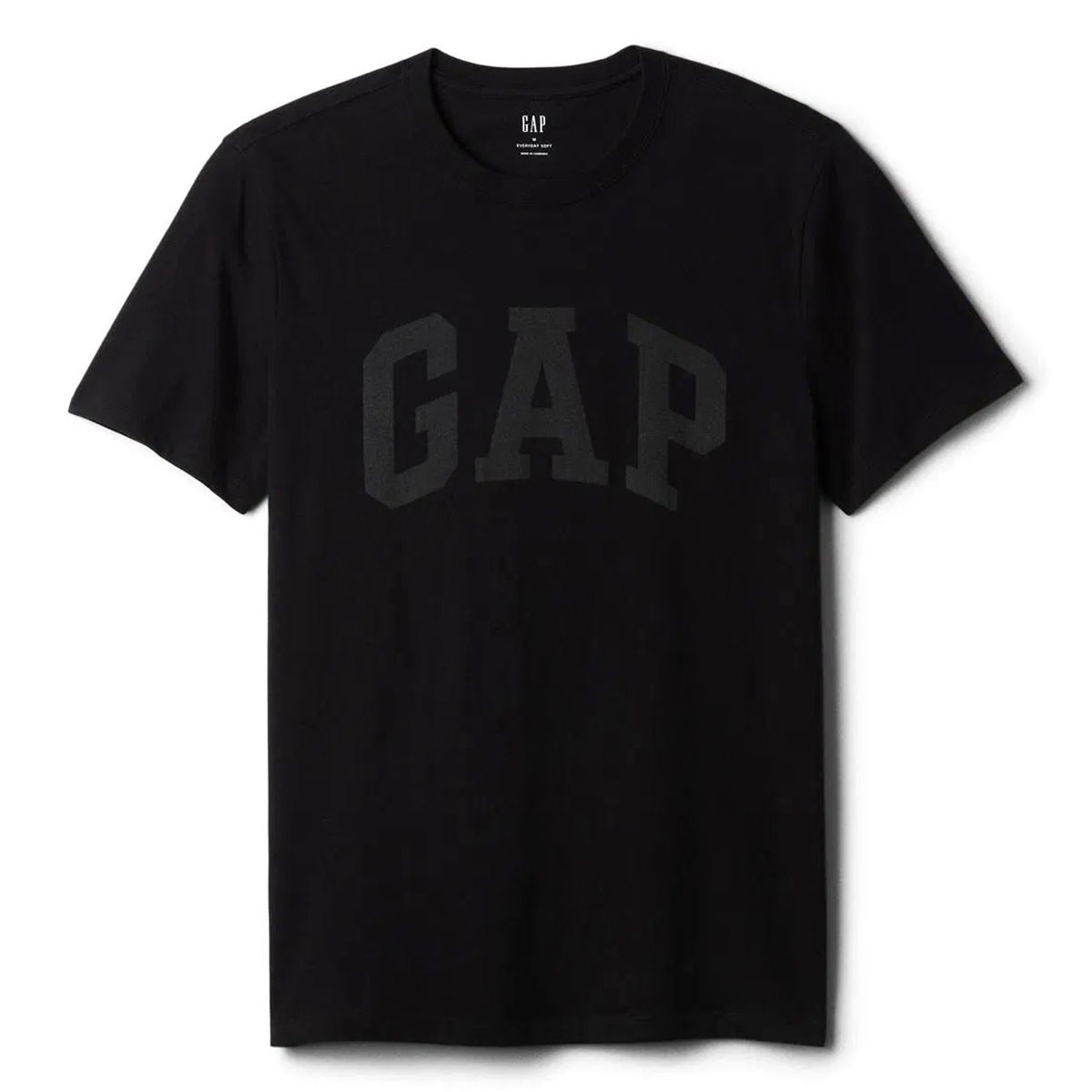 V-Everyday Soft Erkek Siyah Günlük Stil T-Shirt 856659010