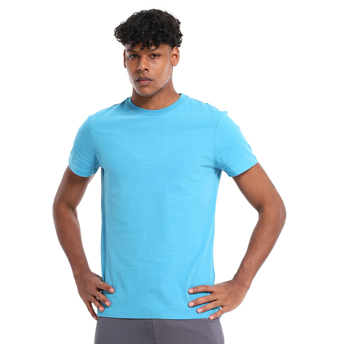 Seto Erkek Mavi Koşu T-Shirt 25YE002-MAVI