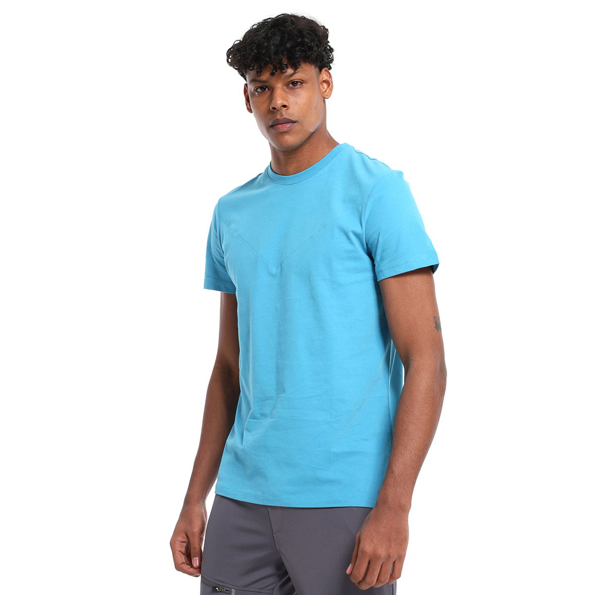 Seto Erkek Mavi Koşu T-Shirt 25YE002-MAVI