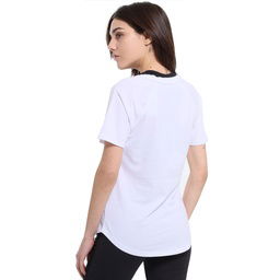 Mine Kadın Beyaz Günlük Stil T-Shirt 25YK018-BYZ