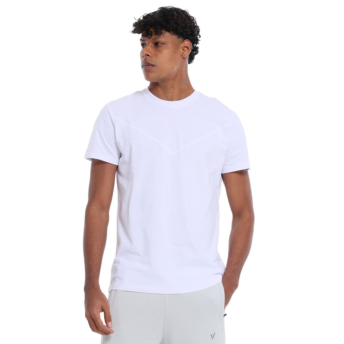 Seto Erkek Beyaz Koşu T-Shirt 25YE002-BYZ