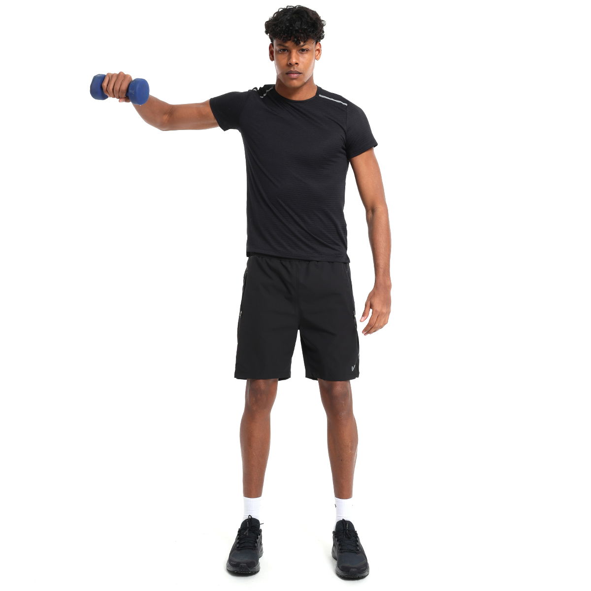 Conforto 4 Erkek Siyah Koşu T-Shirt 25YE007-SYH