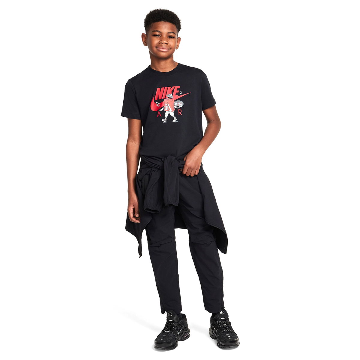 Tee Boxy 2 Çocuk Siyah Günlük Stil T-Shirt HM5661-010