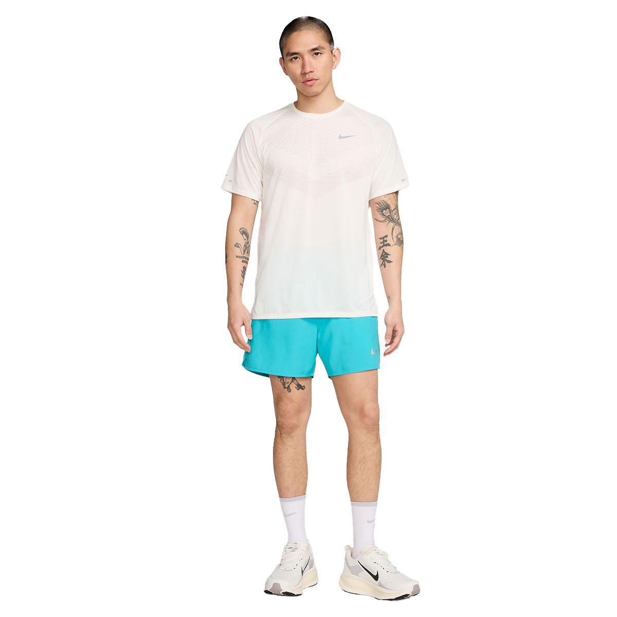 Dri-Fit ADV Stride Erkek Beyaz Koşu T-Shirt HV5203-133