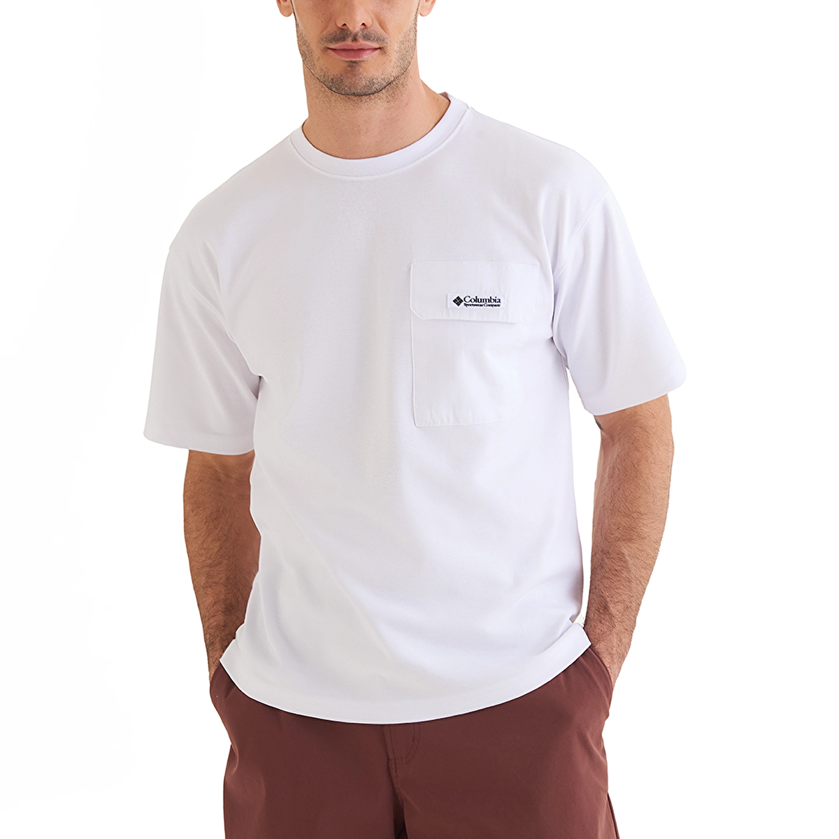Heritage Erkek Beyaz Outdoor T-Shirt CS0376-100
