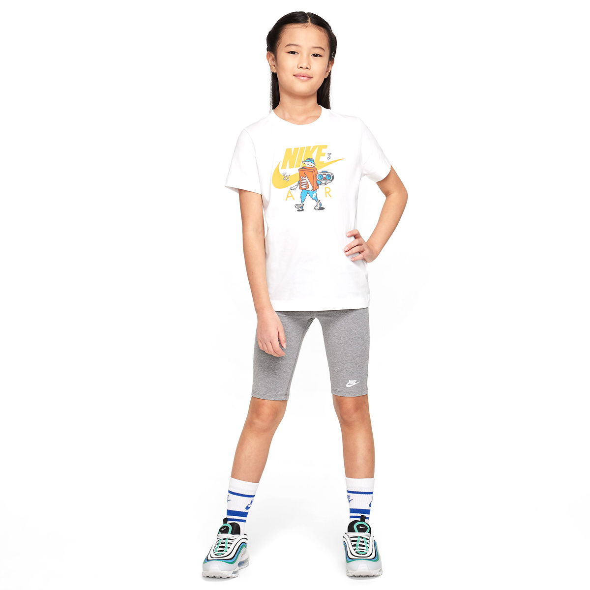 Tee Boxy 2 Çocuk Beyaz Günlük Stil T-Shirt HM5661-100