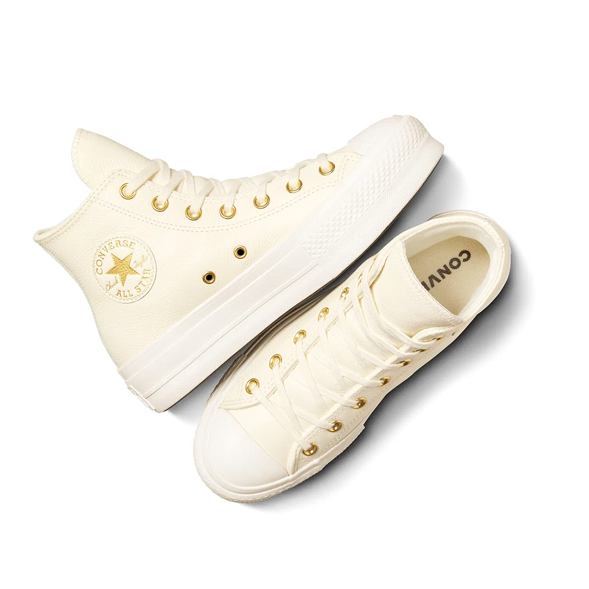Chuck Taylor All Star Lift Kadın Bej Sneaker Ayakkabı A12764C