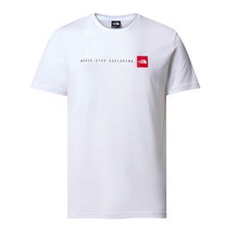 Never Stop Exploring Erkek Beyaz Outdoor T-Shirt NF0A87NSFN41