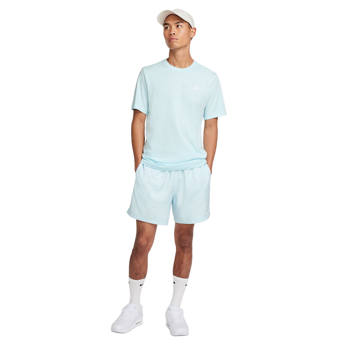 Club Erkek Mavi Günlük Stil T-Shirt AR4997-476