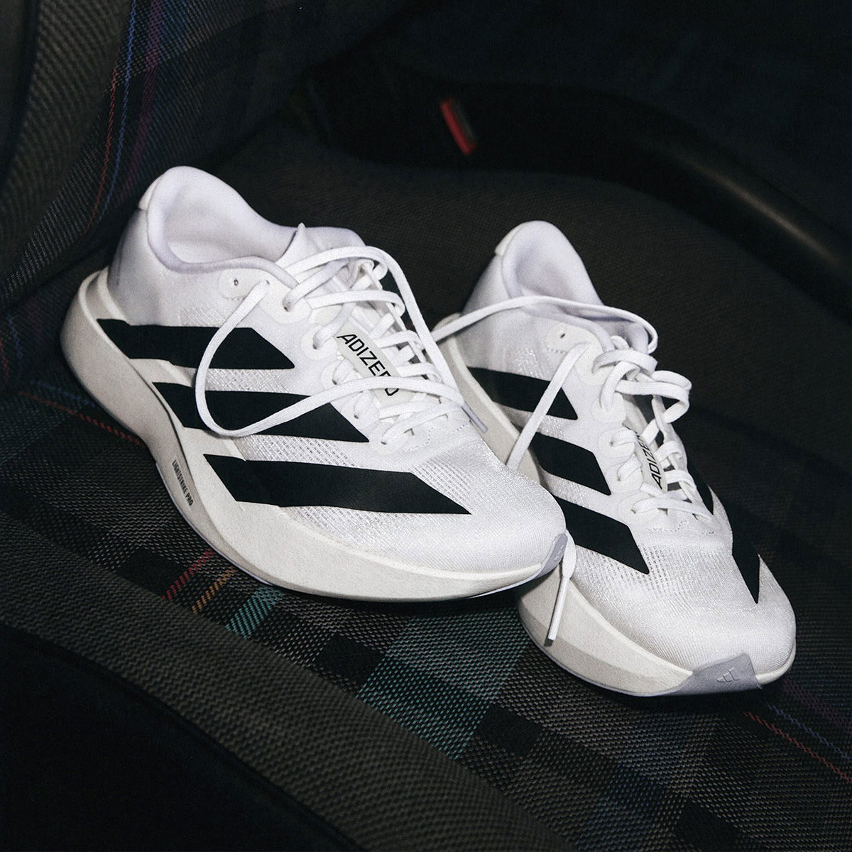 Adizero Evo Sl Erkek Beyaz Koşu Ayakkabısı JH6206