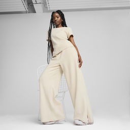 Her High-Waist Straight Kadın Bej Günlük Stil Eşofman Altı 68506187