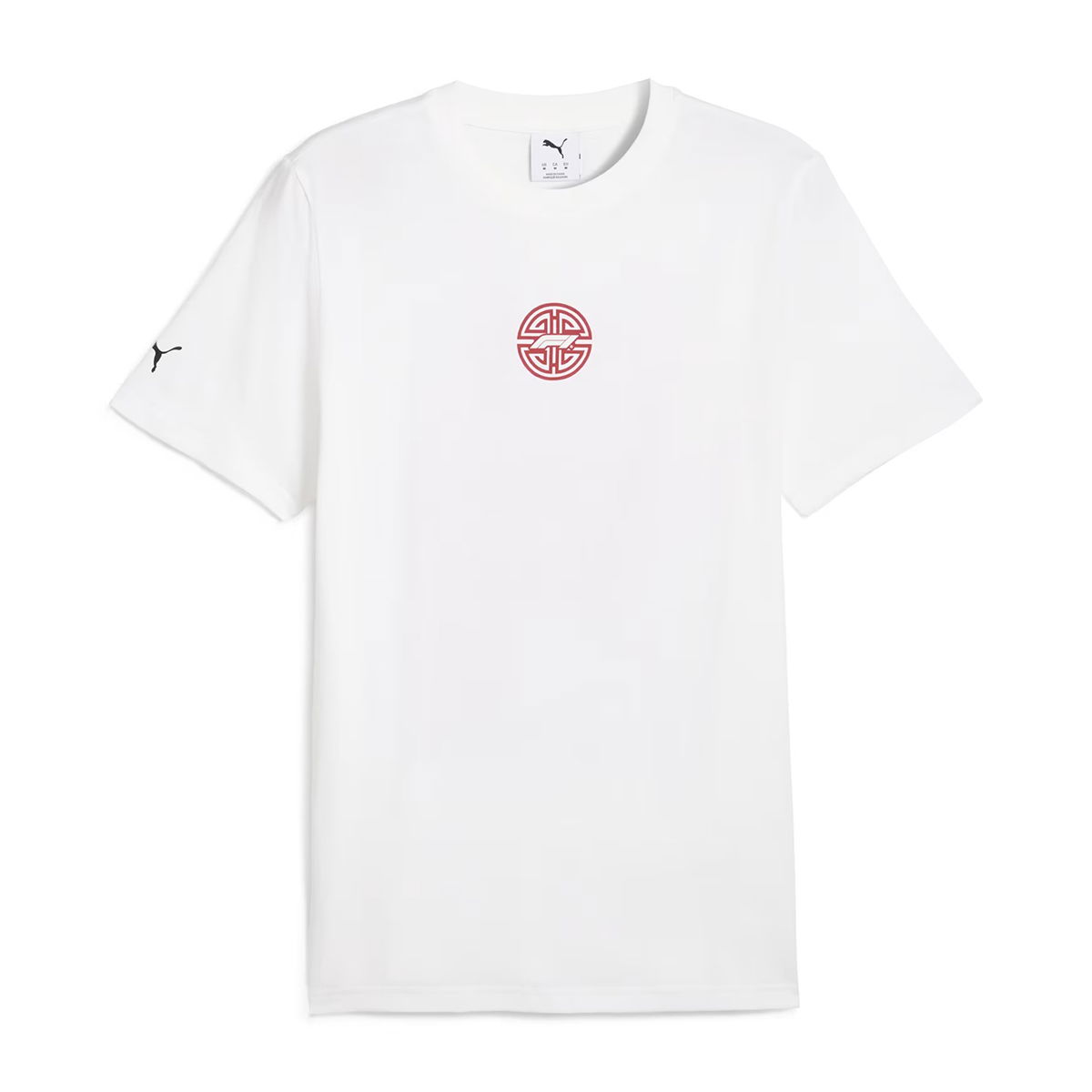 F1 China Erkek Beyaz Günlük Stil T-Shirt 63017402