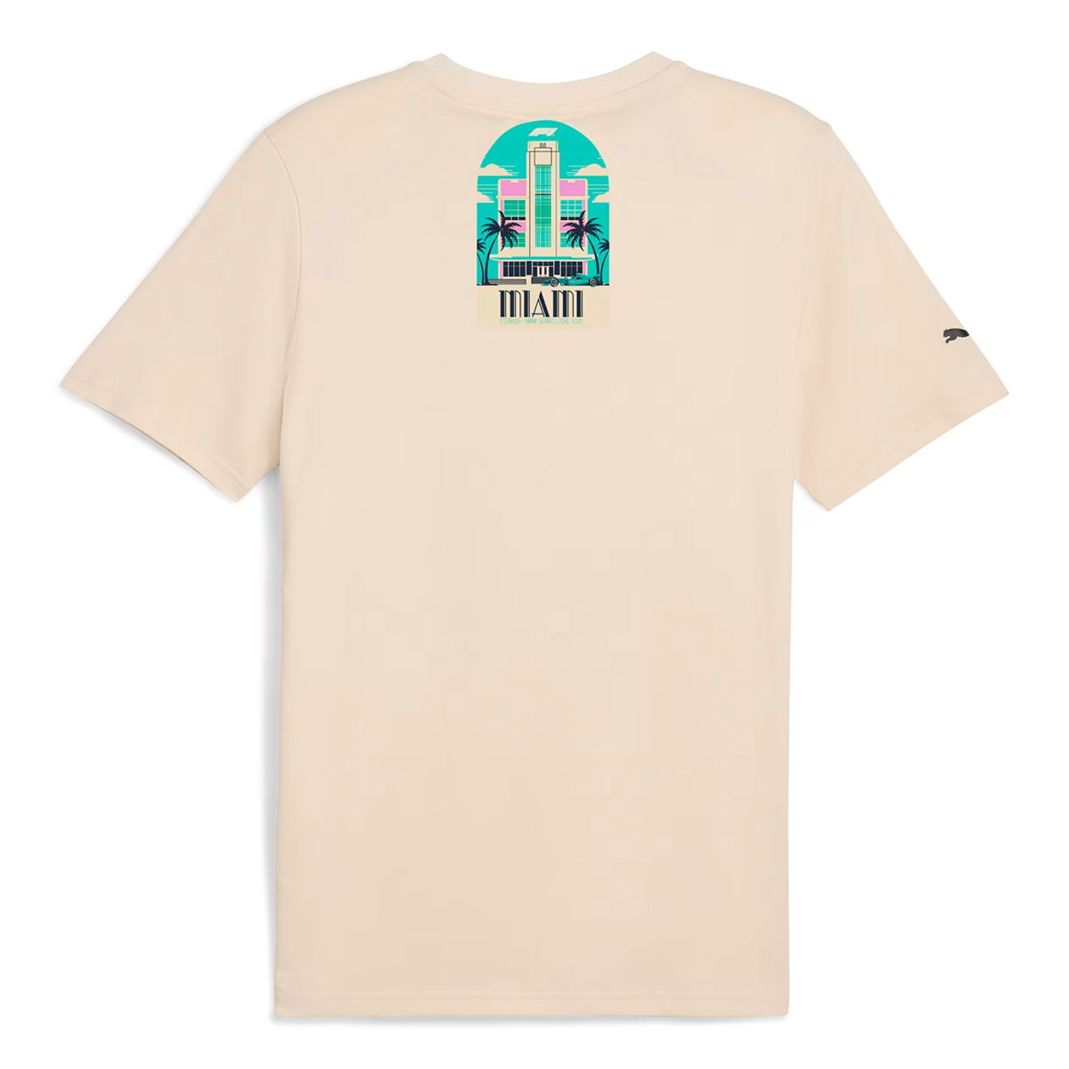 F1 Miami Erkek Bej Günlük Stil T-Shirt 63017613