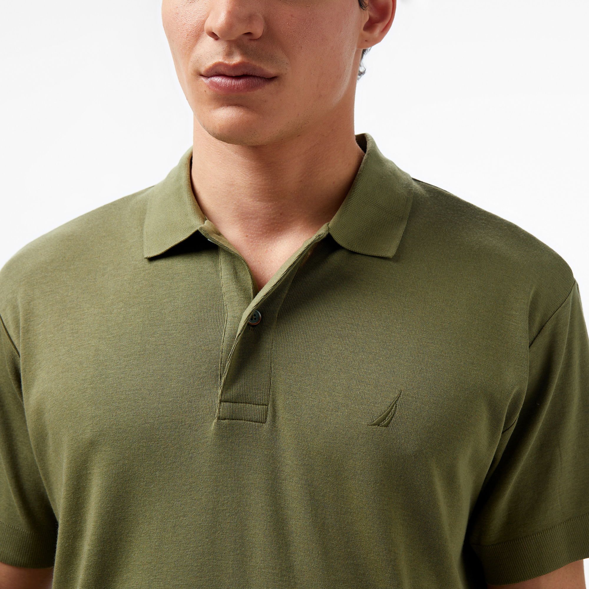 Nautica Erkek Yeşil Classic Fit Kısa Kollu Polo