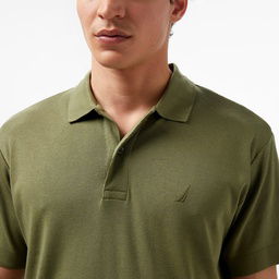 Nautica Erkek Yeşil Classic Fit Kısa Kollu Polo