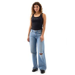 V-Sl Bf Tank Gap Kadın Siyah Günlük Stil Atlet 585421007