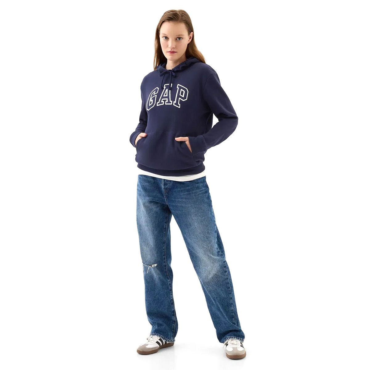 V-Frch Ft Gap Heritage Kadın Mavi Günlük Stil Sweatshirt 870537005