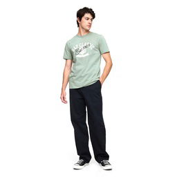 V-Gap Est 69 Seal Erkek Yeşil Günlük Stil T-Shirt 745028000