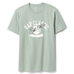 V-Gap Est 69 Seal Erkek Yeşil Günlük Stil T-Shirt 745028000