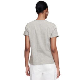 V-Ss Fav Crew Solid Kadın Gri Günlük Stil T-Shirt 723622005