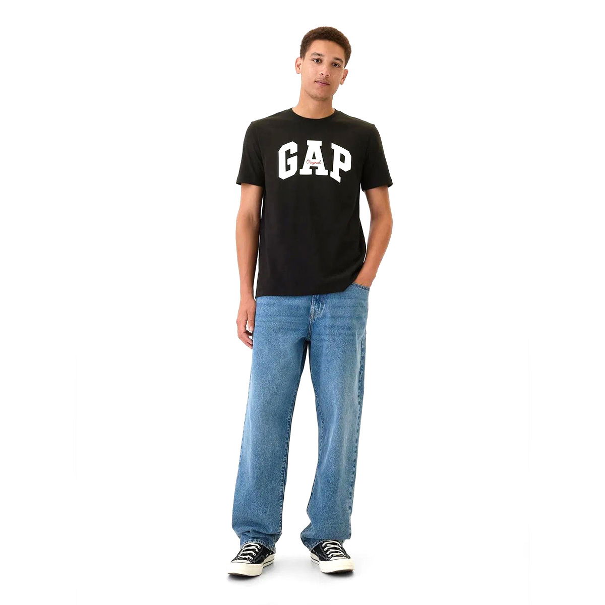V-Frch Everyday Erkek Siyah Günlük Stil T-Shirt 542246003