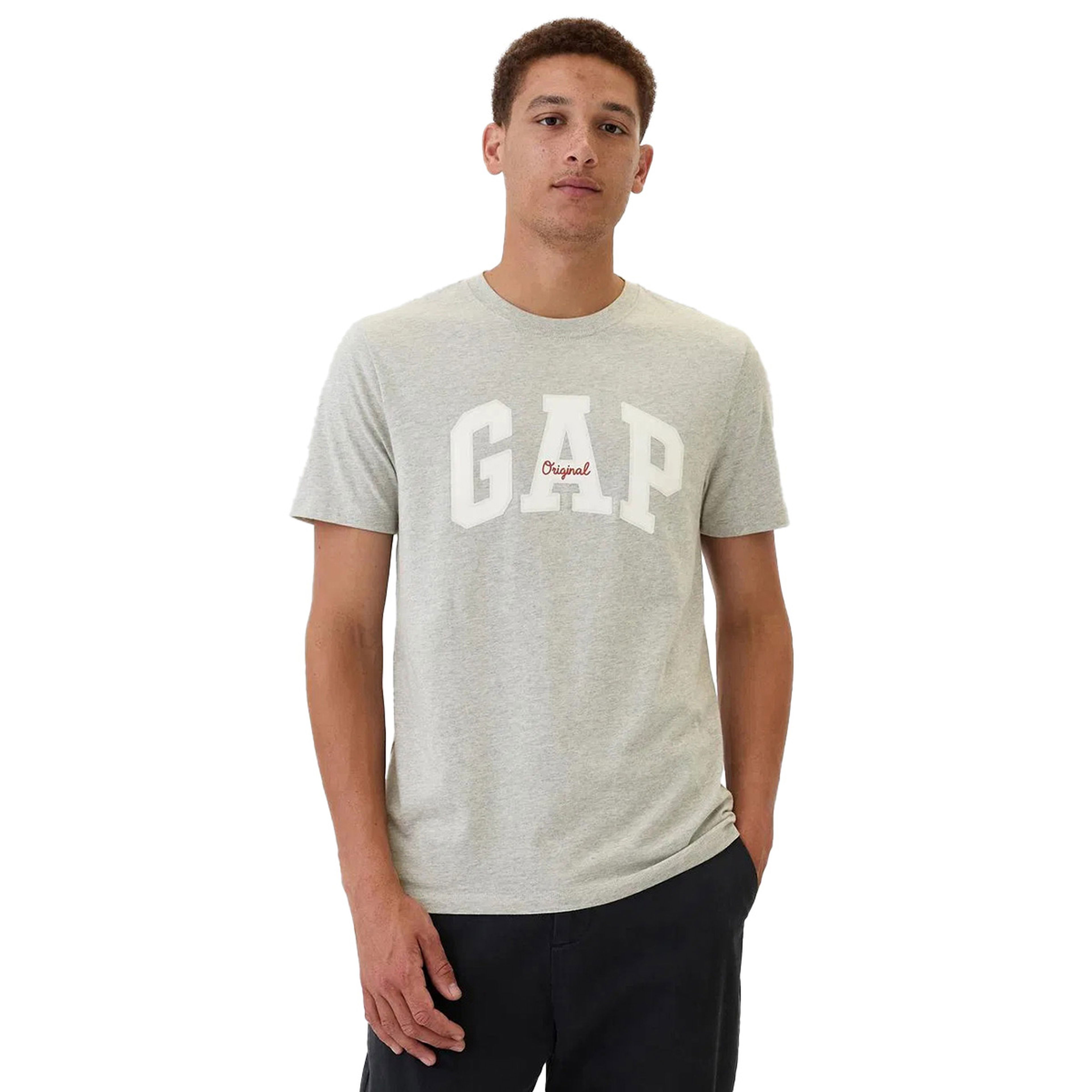 V-Frch Everyday Erkek Gri Günlük Stil T-Shirt 542246000