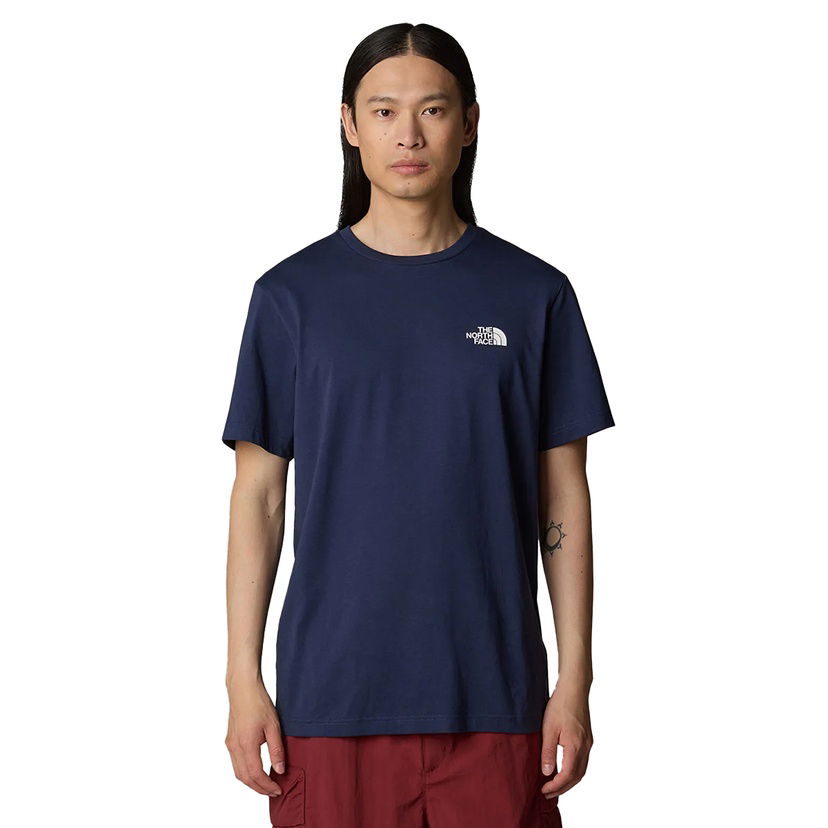 Simple Dome Erkek Mavi Outdoor T-Shirt NF0A87NG8K21