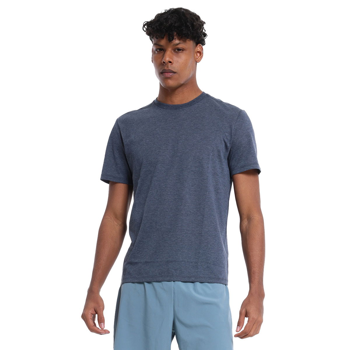 GlideTech Erkek Mavi Koşu T-Shirt 1164158-VST