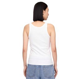 V-Sl 4X2 High Neck Tank Kadın Beyaz Günlük Stil Atlet 723645001