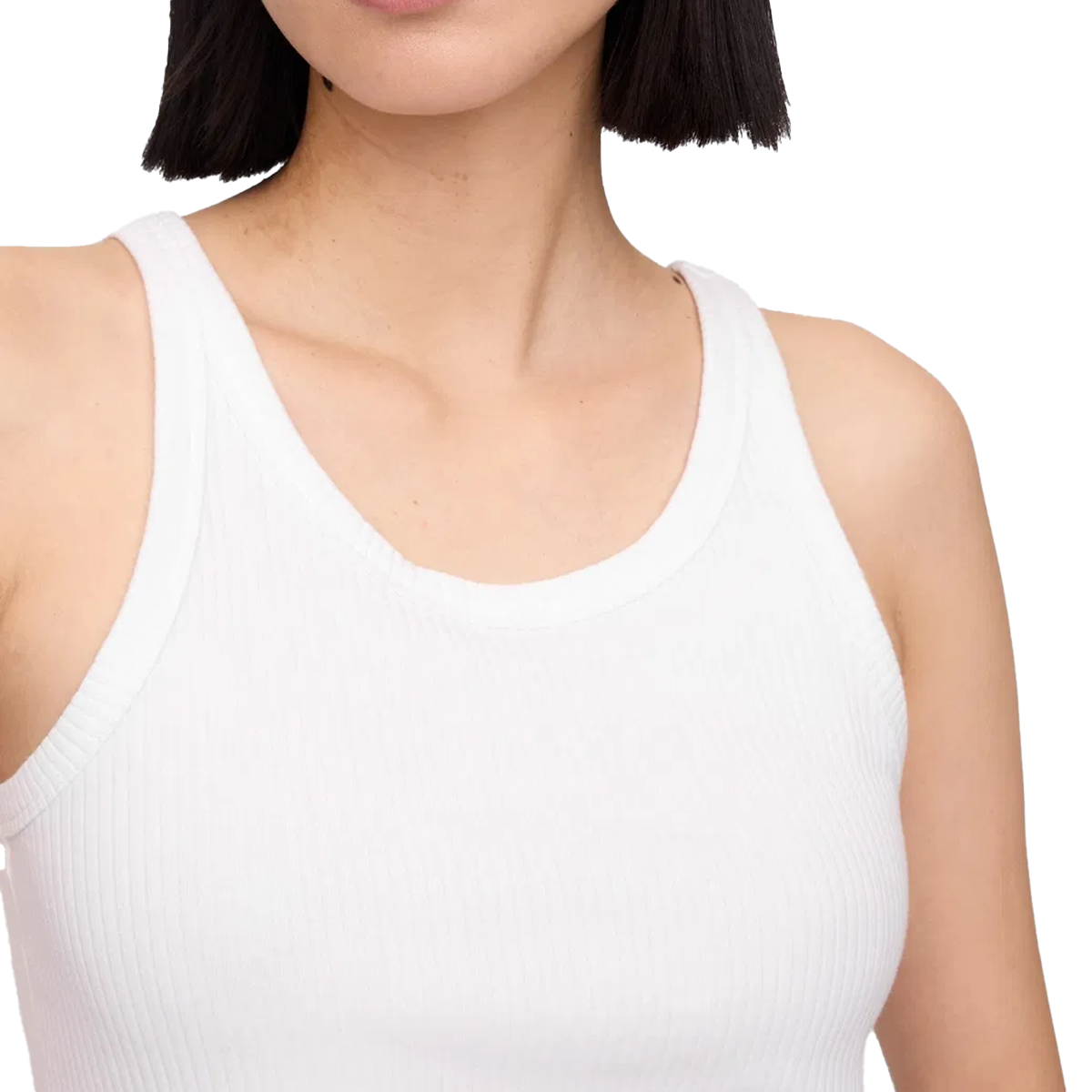 V-Sl 4X2 High Neck Tank Kadın Beyaz Günlük Stil Atlet 723645001