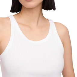V-Sl 4X2 High Neck Tank Kadın Beyaz Günlük Stil Atlet 723645001