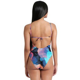 Water Prints Swimsuit Kadın Çok Renkli Yüzücü Mayosu 009398301