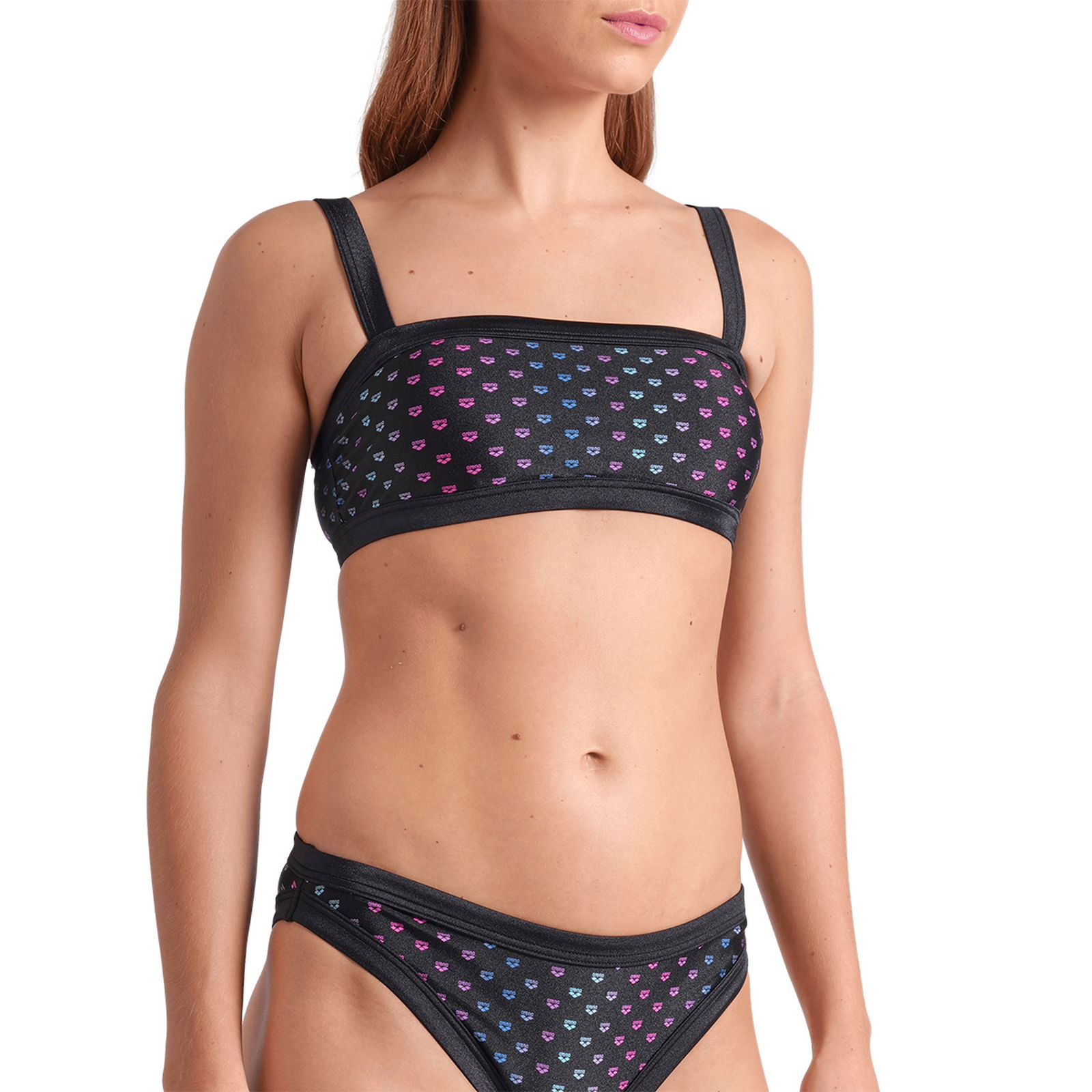 Rainbow Monogram Kadın Siyah Yüzücü Bikini 007078515